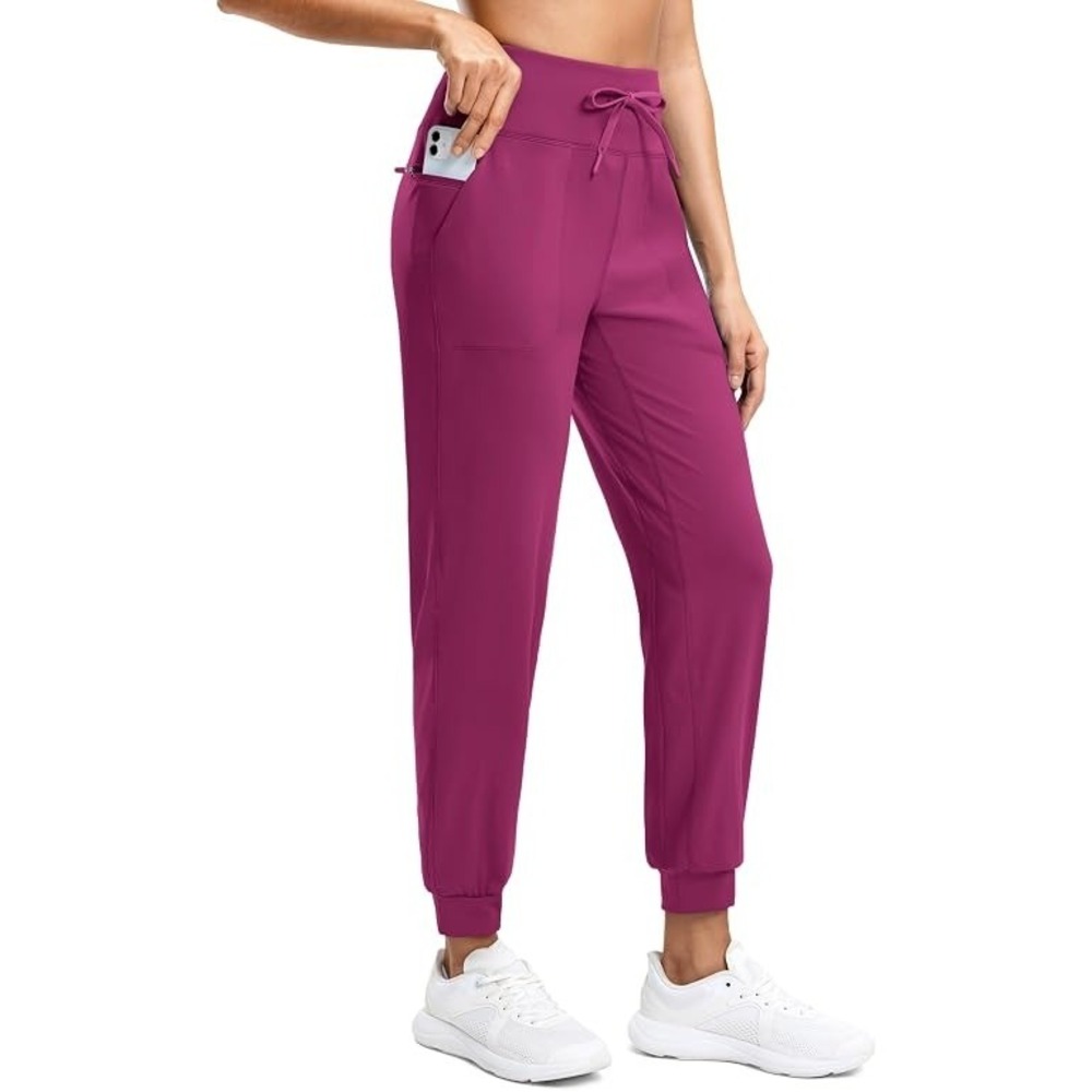 MSRP $34 G Gradual Women's S Rose Joggers Zip Pockets Drawstring Gym Sweatpants